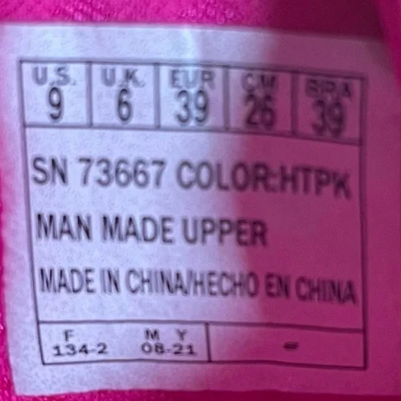 Skechers Uno Night Shades Womens Size 9 Shoes Sneakers Hot Pink 73667 Lace Up - Picture 4 of 4